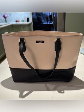 Kate Spade Tote Bag Unused Black Cream